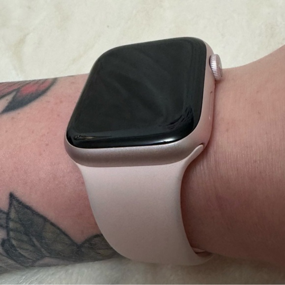 Pink Smartwatch with Matching Bands and Charger - Picture 3 of 12
